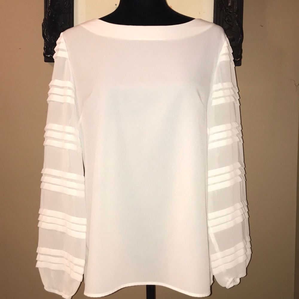 Alex Marie Bubble Sleeve Blouse